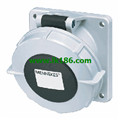 Mennekes Panel mounted receptacle with TwinCONTACT 3587